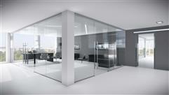 Go minimal with glass barriers and partition walls